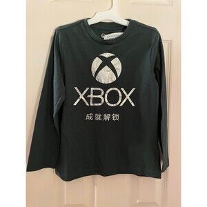 Xbox Dark Green Long Sleeve tshirt boys XL 14/16 NWT